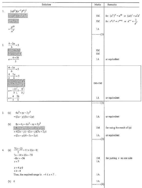 HKDSE MATH 2021 PAST PAPER I LQ