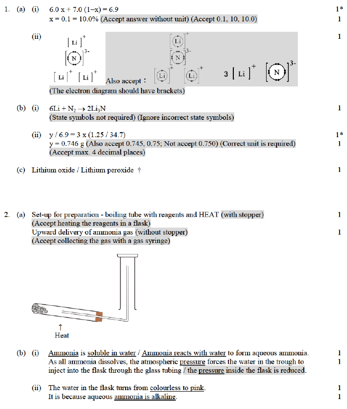 HKDSE CHEM 2018 PAST PAPER I Compulsory 