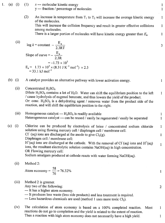 HKDSE CHEM 2013 PAST PAPER II ELECTIVE